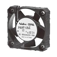 Nidec Components F410T-12LC ブラシレスDCファン、40×40×10mm、12V DC、0.11m3/分の風量、10 Paの静圧、12dBの騒音、1スリーブベアリング