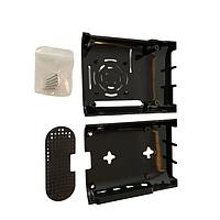 Bud Industries PS-11596-B ケース ラズベリーパイ4 エンクロージャー 追加カットアウト付き ブラック (1 X 2.4 X 3.6 インチ)