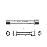 Yato YT-4923 Heavy duty tubular socket wrench 24x26mm