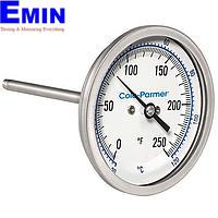 Đồng hồ đo nhiệt độ lưỡng kim công nghiệp Cole parmer EW-90590-04 (-20~120°C; 12”Stem; 3"Dial)
