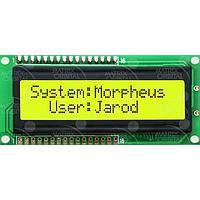 Matrix Orbital MOU-AL162A-YX3S LCD Character Displays 16x2EconDisp, USB Blk Txt w/ ext feat