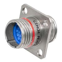 Cinch MD801-009-07NF13-37SF Receptacles Miniature D38999 Circular Connector, JN Receptacle, Banding Platform, Dual Start Thread, 10-26 Config, Socket Contact, Pol F, E-Ni