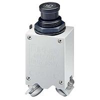 E-T-A Circuit Breakers 4120-G111-K1M1-A1S0ZN-5A 미니어처 단극, 트립 프리 메커니즘 및 푸시/풀 온/오프 수동 작동이 가능한 소형 열 차단기 (M형 TO CBE to EN 60934). 나사형 패널 장착, 온도 보상형, 선택적 보조 접점 포함. 완전 승인됨
