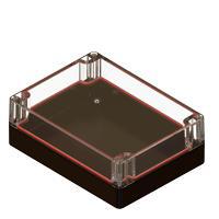 Hộp Nhựa Chống Thấm Nước Vỏ Bọc Chống Thấm Nước Trong Suốt/Đen (6.30 x 4.72 x 2.18 in) Serpac RB65P12C10B