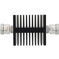 Fairview SA75DFDF50W-40 40 dB Fixed Attenuator 7/16 Female To 7/16 Female Directional Up To 7.5 GHz Rated To 50 Watts With Black Aluminum Heatsink Body