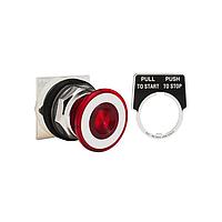 SCHNEIDER 9001KR9R Actuators 30MM PUSH-PULL OPERATOR RED KNOB