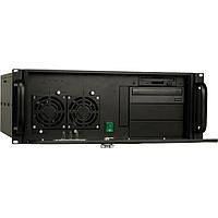 Vỏ máy gắn giá 4U cho bo mạch chủ ATX, màu đen, 2 quạt 8cm, kèm ACE-A130B-R10 (mẫu ATX 300W) IEI Technology RACK-3000GBATX-R21/A130B