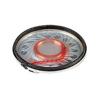 Same Sky (formerly CUI Devices) CMS-2850-058SP Miniature Speaker 28mm round, 5 mm deep, PET, NdFeB, .5W, 8 ohm, 500Hz, solder pads