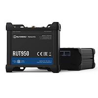 Teltonika RUT950M02700 LTE Cat 4 4G/3G/2G/LTE CAT4, 셀룰러 라우터, 듀얼 SIM, WiFi 2.4 GHz, 4 x 이더넷, 2 x I/O. 지역: 남아메리카, 호주, 뉴질랜드, 대만. 범용 전원 공급 장치
