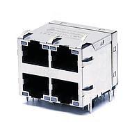 Jack từ 1000Base-T NonPoE 2x2 cổng RJ45 THT Pulse Electronics JC0-0351NL