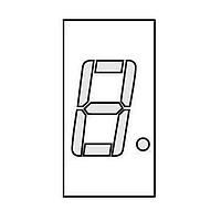 Màn hình hiển thị phân đoạn 1 chữ số màu đỏ CARHD Lite-On LTS-5001AWC