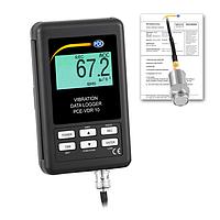 PCE VDR 10-ICA Vibration Data Logger (10~1000 Hz; 0,5~199,9 m/s; ISO Calibration Cert.)