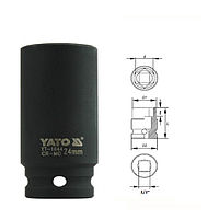 Yato YT-1044 Hexagonal deep impact socket 1/2" (24mm)