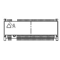 Ổ cắm GEN3, 67 CHÂN, CHÌA A CHIỀU CAO 5.8MM Adam Tech M2-A1-67-R-SMT-5.80-KA-T/R