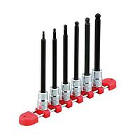Bộ đầu lục giác KTC TBT3L06BPH (6 chiếc; 3/8 inch; loại dài; đầu bi)