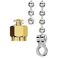 Nắp Bảo Vệ Nắp SMA có dây xích IP67 GCT (Global Connector Technology) RFCT-SMA-CAP-GS-3