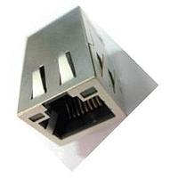 Jack từ RJ45 10/100/1000 Base-T 1x1 góc phải lỗ xuyên ổn định Abracon ARJE-0026