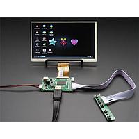Màn hình HDMI 4 Pi: Màn hình 7 inch không cảm ứng 1024x600 kèm Bộ điều khiển Mini Adafruit 2300