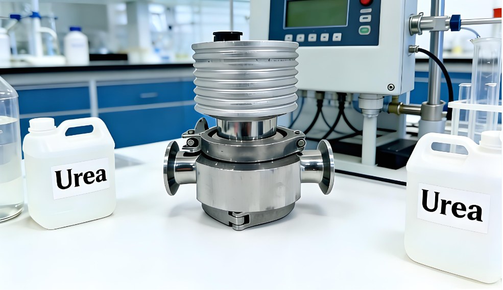 Inline refractometer for urea concentration measurement