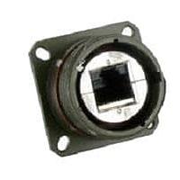 Amphenol Socapex RJFTV62APEM1N サーキュラー Cat6 RJ45 SQ フランジ REC グランド ニッケル