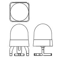 Broadcom AEMD-CB3L-ST002 Single Color LEDs SMT Round Blue 30deg