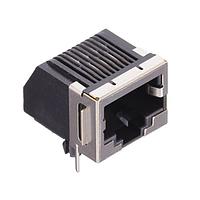 Kycon GDLX-S-88K Modular 8P8C R/A PCB BLACK LPR PNLSTPS SHLD KEY