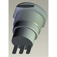 Đèn LED điểm màu xanh dương chống phá hoại Anti-Vandal AV19 SPL 3A 12V P&B AV1911D712Q04