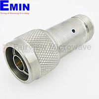 Fairview SA18N-06  6 dB Fixed Attenuator N Male To N Female Up To 18 GHz Rated To 2 Watts With Passivated Stainless Steel Body