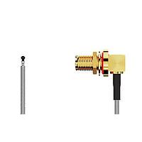 Bộ cáp RF I-Pex MHF 5L RA Plug2SMA RAJck R Mt, IP67/68, 6GHz, 150mm, 1.13mm xám GCT (Global Connector Technology) CAB433RF-0150-A-1