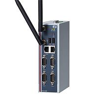 Máy tính công nghiệp bền bỉ gắn ray DIN không quạt hệ thống nhúng với Bộ xử lý Intel Atom E3827 (1.75GHz) 4 cổng COM 2 cổng GbE DIO & RTC có nút nguồn Axiomtek ICO300-E3827-DIO-PB-DC
