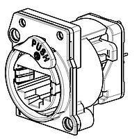 Đầu nối RJ45 RECP etherCON CAT5e A - PCBV, 24mm từ mặt trước tấm điều khiển đến PCB - tab đẩy chống tĩnh điện bất đối xứng NEUTRIK NE8FAV-C5-AE