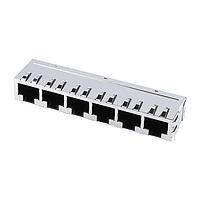 Jack Mod Ganged RA Gangd SHLD FLH 6PRT 8/8 Molex 43223-8164