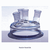 Nắp Mặt Bích Tiêu Chuẩn DURAN-glass 45º DN 100, 4 Cổ, Trung Tâm- 34/45, 3×15º Bên 24/40 SciLab SL.Re2049