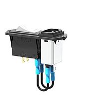 Bộ ngắt mạch nhiệt kết hợp công tắc Thermal The 3120-N tích hợp bảo vệ quá dòng và chức năng công tắc BẬT/TẮT trong một thành phần duy nhất. Phần tử ngắt là bimetal nhiệt. Loại 3120-N phù hợp lý tưởng cho bảo vệ quá tải động cơ. E-T-A Circuit Breakers 3120-N521-H7T1-W02L-X3120-U0203M-20A