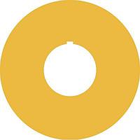 Nhãn DÁN MÀU VÀNG ĐỤC RAFI 5.76.204.114/0400