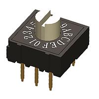 Công tắc quay LỖ THÔNG 3x2 CHÂN 7.3mm BỘ KÍCH HOẠT Diptronics RH2HAF-16R-V-B