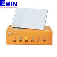 Datic DTSW02T WiFi Datic 2 Button Touch Switch (White)