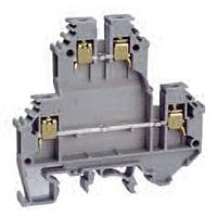 Altech ODL4U/Y DINレール端子台 イエロー 25A 600V 22-12AWG