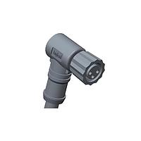 Amphenol LTW 8P-04BFFM-SR7B01 센서 케이블 / 액추에이터 케이블 M8 원형 미터법 커넥터, A 코드, 플라스틱, 3A, 04핀, 암 커넥터, 암 접점, 직각, 나사산, 오버몰딩, 길이 1000mm, IP67 결합