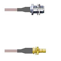 Amphenol Custom Cable Q-2103O000R120i RF Cable Assemblies N-SJB/SMB-SJB G316D 120I