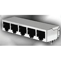 Kycon GSGX-NS7-288-36850 Ganged GANGJACK 2PORT RT 8P8C SHLD LG GT BLK