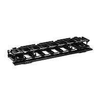 HellermannTyton EHWMN1 Wire Ducting & Raceways E Series Horizontal Wire Manager Single-Sided, 1U, 1.75" x 3.0", Black, 1/box