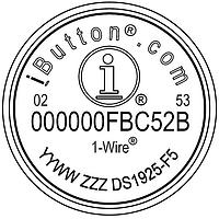 Thermochron THERMOCHRON,IBUTTON, F5 CAN ,HI-RES,64K Analog Devices DS1925L-F5#