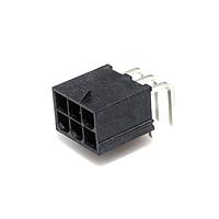 Molex 46991-1006 Power Mini-Fit Jr LCP RA Hdr NoPeg 6ckt Tin