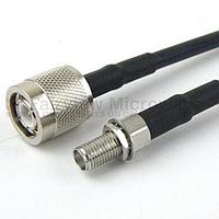 Fairview FMC0312058 TNC Male to SMA Female Bulkhead Cable RG-58 Coax