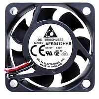 Delta Electronics, Inc. AFB0412HB Tubeaxial DC Tubeaxial Fan, 40x15mm, 12VDC, Ball Bearing, Lead Wires