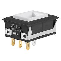 NKK Switches UB16NKG015F プッシュボタンスイッチ ロープロファイル PSHBTTN ILLMNTD/PC および SLDR