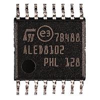 Bộ điều khiển đèn LED 8 kênh với điều khiển công tắc trực tiếp STMicroelectronics ALED8102SXTTR