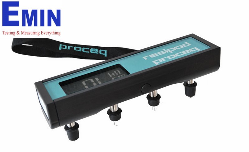 Handheld instrument used for concrete surface resistivity measurement