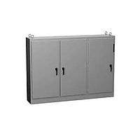 Tủ ngắt kết nối N12 H.D. có bảng điều khiển - 84.13 x 40.75 x 24.13 - Thép/Xám Hammond Manufacturing 1UHD844124FTC